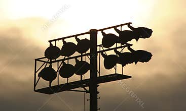 Stadium Lights-Silhouette