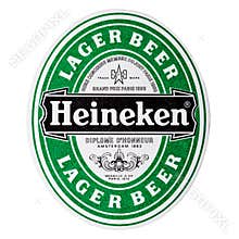 LONDON, UK - FEBRUARY 04, 2018: Heineken lager beer beermat coaster isolated on white.