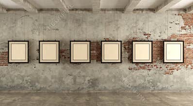 Grunge art gallery