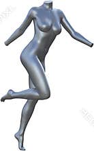 Female Woman Body Torso, Isolated