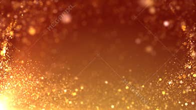 Orange particle flow