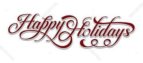 Happy Holidays text