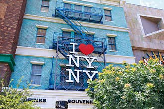 I heart NY sign, New York-New York Hotel and Casino, Las Vegas Strip in Paradise, Nevada, United States