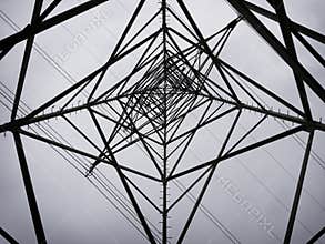 Star shaped electricity pylon