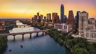 Austin Skyline in the evening