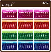 2010 stylish calendar