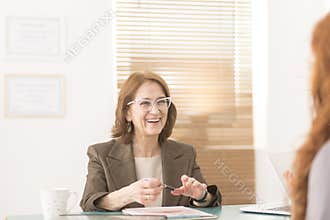 Smiling professional advisor