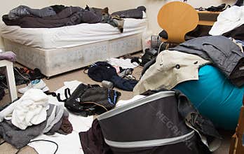 Bedroom messy room