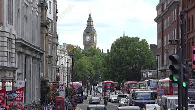 London Big Ben seen from Trafalgar Square