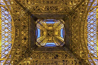 Paris Eiffel Tower at the early morning