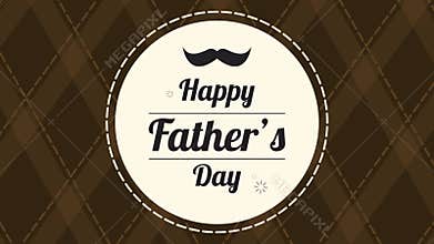 Happy father day brown background