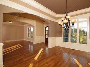Model Luxury Home Interior Front Entrance Rooms