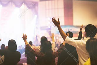 Christian worship at church