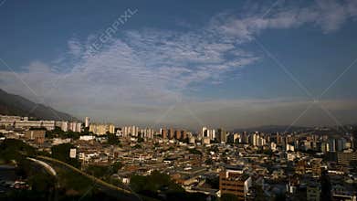 Sunset in Caracas City, Venezuela