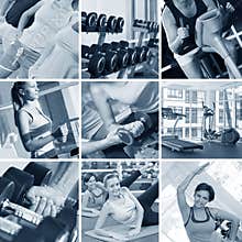 Gym collage