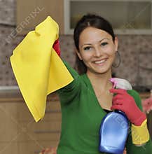 Cleaning the house