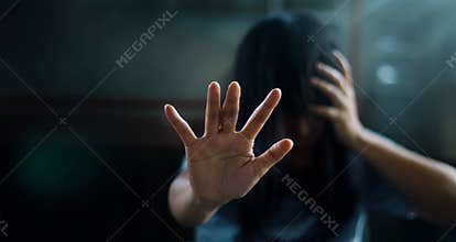 PTSD Mental health concept. Post Traumatic Stress Disorder. The
