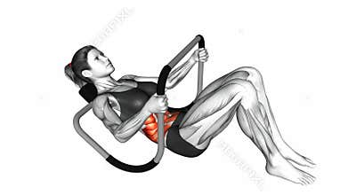 Ab Roller Crunch exercise