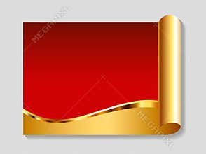 Gold and red abstract background