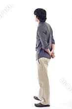 Business Man from the Back Looking