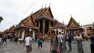 Bangkok, Thailand-February 3, 2017: The Grand Royal Palace in Bangkok is the most popular and visited attraction .Many