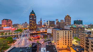 Milwaukee, Wisconsin, USA Skyline