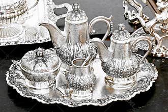 Silver tea set