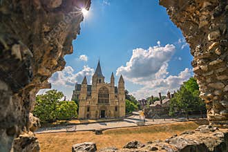 View of the Rochester Cathedral
