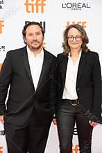 Film Producers Teddy Schwarzman and Nina Jacobson attend the `Ben Is Back` premiere during 2018 Toronto International Film