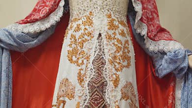 The Blessed Virgin Mary statue in the church