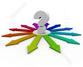 Question Mark and Many Arrows - Choices