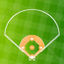 Vector baseball regular field