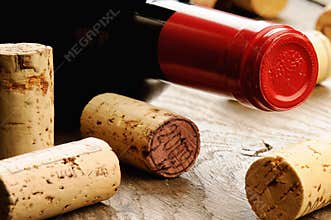 Wine and corks