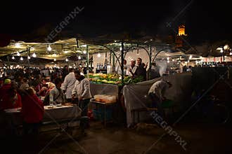 Marrakesh nightlife, Morocco, Africa