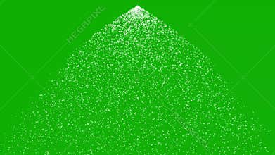 Water sprinkler motion graphics with green screen background