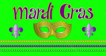 Mardi Gras Fat Tuesday graphic motion