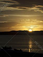 Sunrise with Silhouette photographer