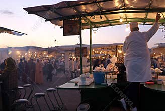 Djeema El Fna night market, Marrakech