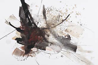 Abstract brush painting