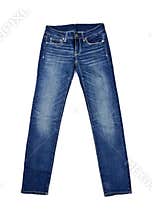 Blue Jeans Isolated on White