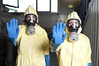 Warning because of hazard