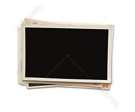 Stack of old blank photos