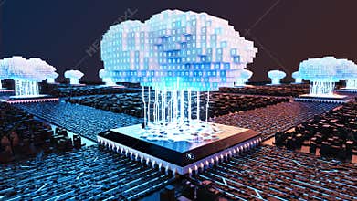 Cloud Computing Voxel 3D Render