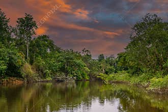 The rainbow river or five colors river is in Colombia one of the most beautiful nature places
