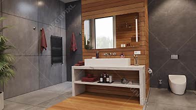 Bathroom modern interior design idea