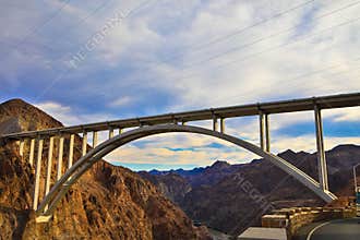 Bridge over Hoover Dam in Nevada