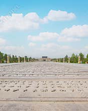 Scene of Zhao Wangcheng Ruins Park in Handan, Hebei province, China