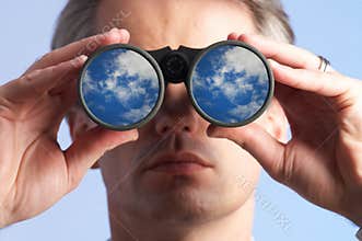 Looking at the sky