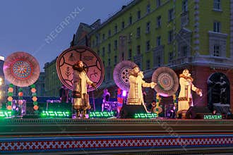 A concert during the Argish ethnic festival in Norilsk city.