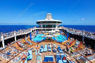 People cruise ship deck
